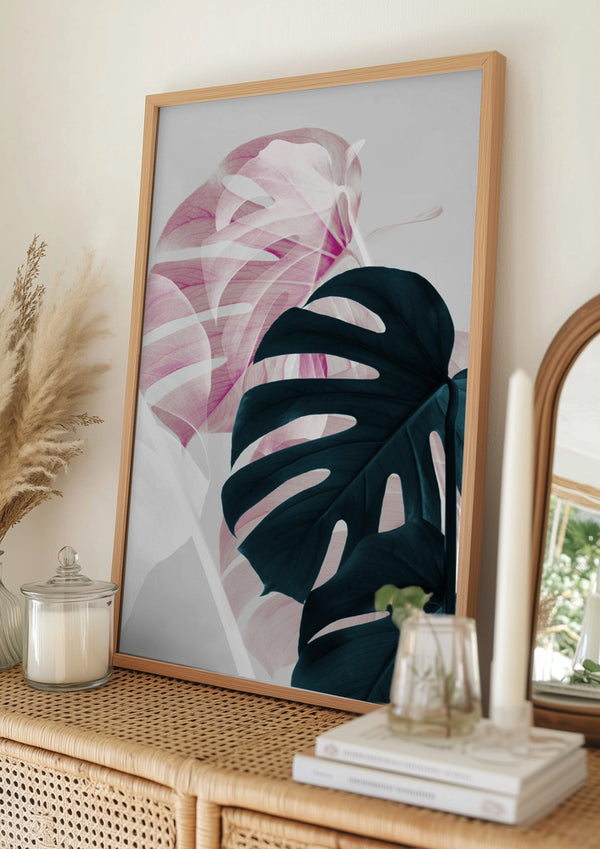 Tablou înramat „Monstera Creative 08” de Pictufy Studio III