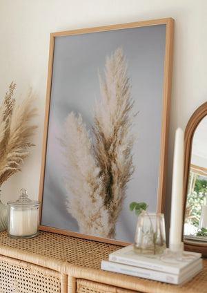 Tablou înramat „Pampas Grass Grey” de Pictufy Studio III