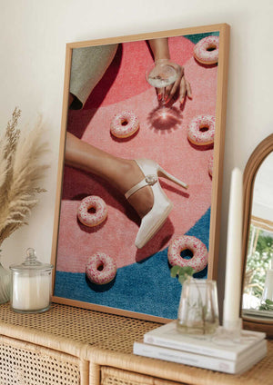 Tablou înramat „Pink Picnic #02” de Pictufy Studio III