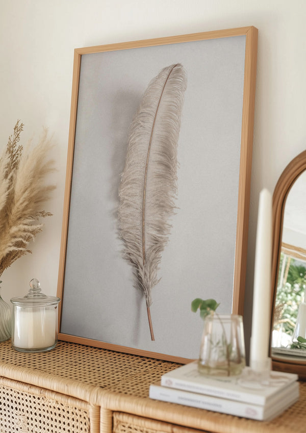 Tablou înramat „Feather_002” de Pictufy Studio III