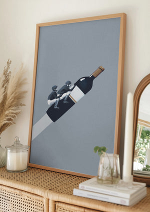 Tablou înramat „We ride until dawn” de Maarten Léon