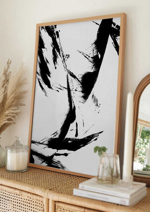 Tablou înramat „Ink Brush Flow” de uplusmestudio
