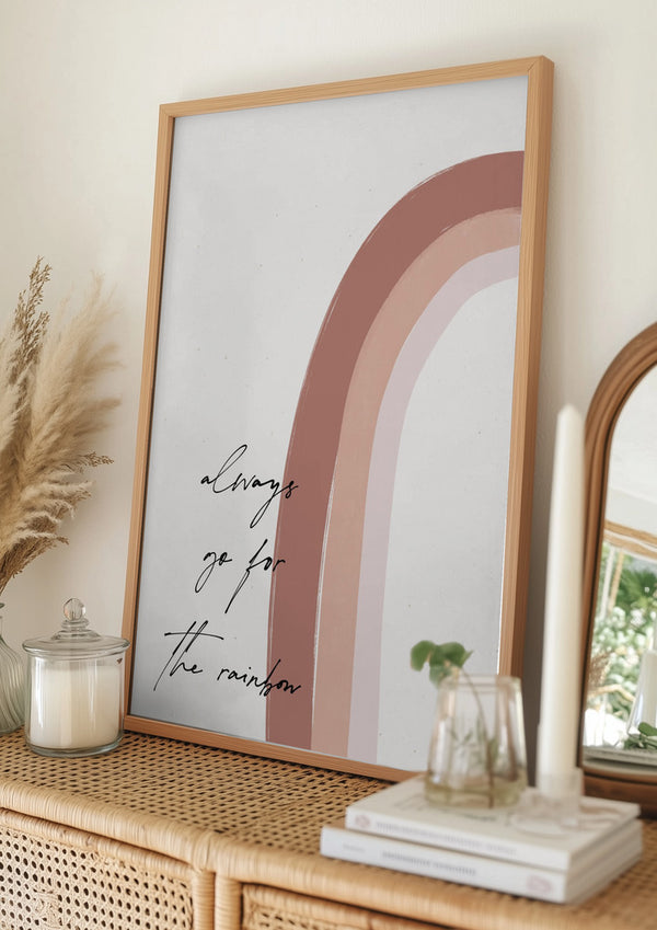 Tablou înramat „Chasing the Rainbow” de uplusmestudio