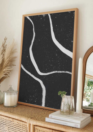 Tablou înramat „Monochrome Paths” de uplusmestudio