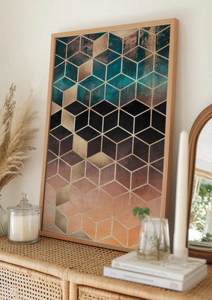 Tablou înramat „Ombre Dream Cubes” de Elisabeth Fredriksson
