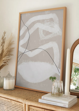 Tablou înramat „Organic Lines And Shapes” de uplusmestudio
