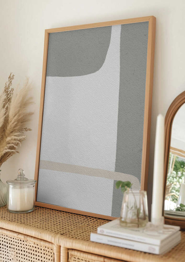 Tablou înramat „Abstract Design With Muted Tones” de uplusmestudio