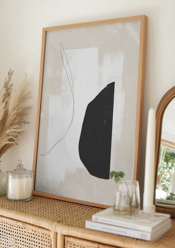 Tablou înramat „Monochrome Harmony” de uplusmestudio