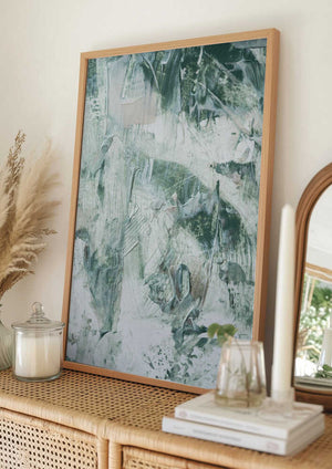 Tablou înramat „Emerald Whispers” de uplusmestudio