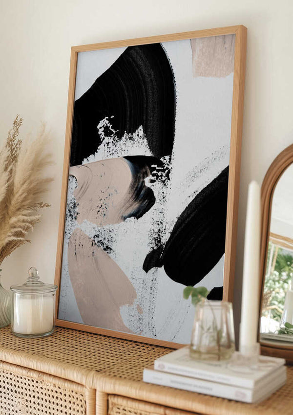 Tablou înramat „Black and Nude” de uplusmestudio