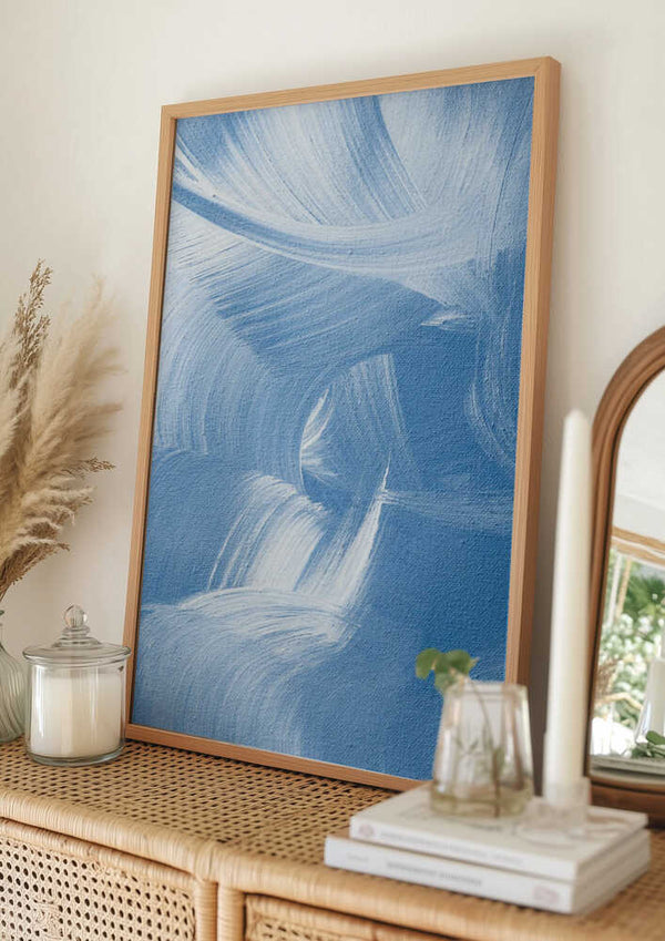 Tablou înramat „Acrylic Waves” de uplusmestudio