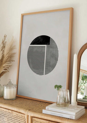 Tablou înramat „Minimalist round” de Pictufy Studio II