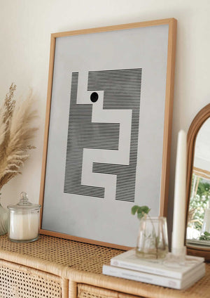 Tablou înramat „Minimalist maze” de Pictufy Studio II