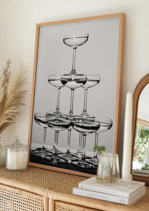 Tablou înramat „Champagne tower_6” de Pictufy Studio III