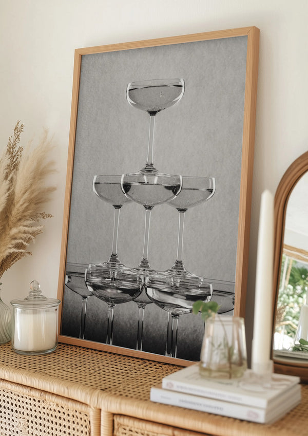 Tablou înramat „Champagne tower_9” de Pictufy Studio III