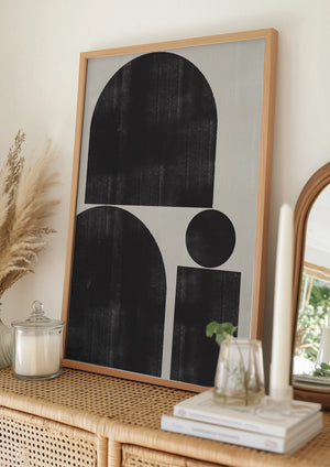 Tablou înramat „Geometric Silence” de THE MIUUS STUDIO