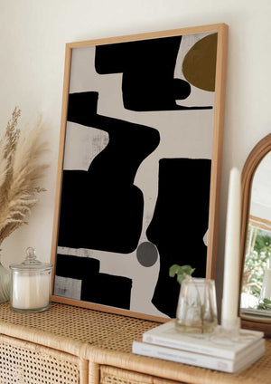 Tablou înramat „Curves and Shadows” de THE MIUUS STUDIO