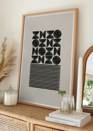 Tablou înramat „Geometric Balance” de THE MIUUS STUDIO