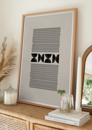 Tablou înramat „Geometric Harmony” de THE MIUUS STUDIO