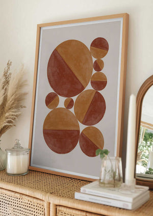 Tablou înramat „Circular Harmony” de THE MIUUS STUDIO
