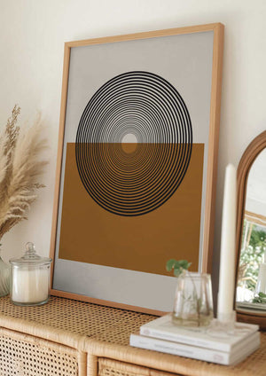 Tablou înramat „Concentric Reflections” de THE MIUUS STUDIO