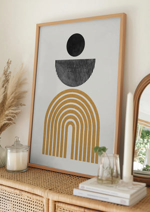 Tablou înramat „Geometric Harmony” de THE MIUUS STUDIO