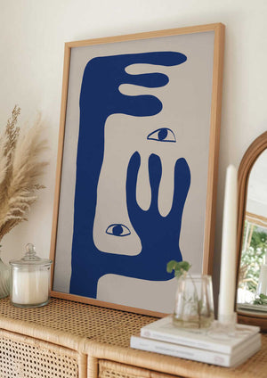Tablou înramat „Abstract Face No1.” de THE MIUUS STUDIO