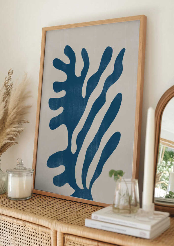 Tablou înramat „Blue Coral Dance” de THE MIUUS STUDIO