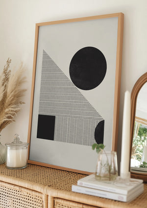 Tablou înramat „Geometric Harmony” de THE MIUUS STUDIO