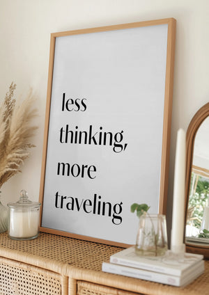 Tablou înramat „Less Thinking” de Pictufy Studio II