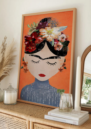 Tablou înramat „Floral Dreamer” de Treechild
