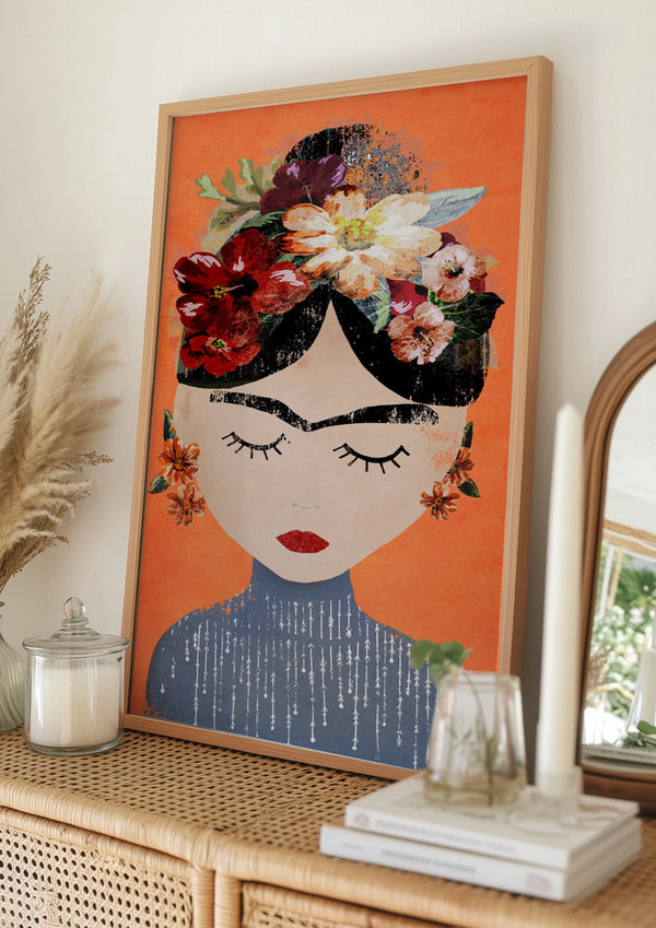 Tablou înramat „Floral Dreamer” de Treechild