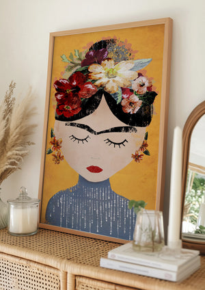 Tablou înramat „Floral Serenity” de Treechild