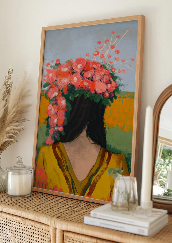 Tablou înramat „Floral Reverie” de Treechild