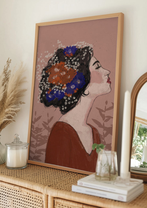 Tablou înramat „Blossoms in Profile” de Treechild