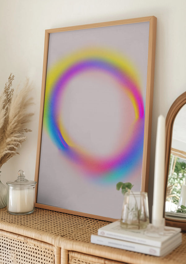 Tablou înramat „Luminous Spectrum Halo” de Treechild