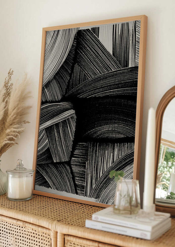 Tablou înramat „Curved Line Symphony” de Treechild