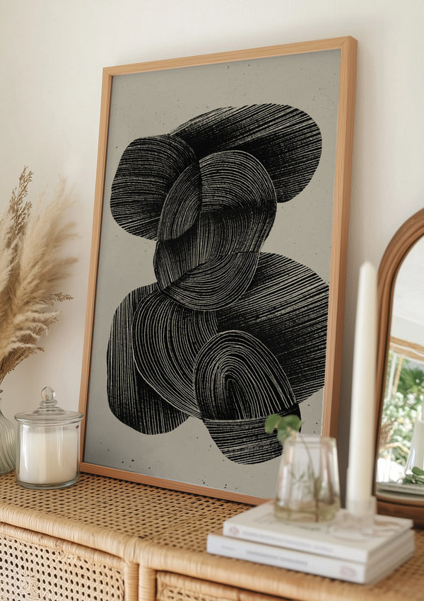 Tablou înramat „Fluid Echoes” de Treechild