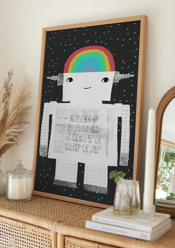 Tablou înramat „Life in Circuits” de Treechild