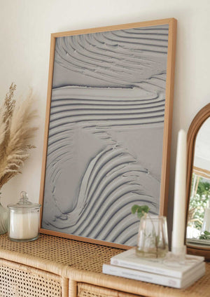 Tablou înramat „Mud Texture 14 Beige” de Pictufy Studio III