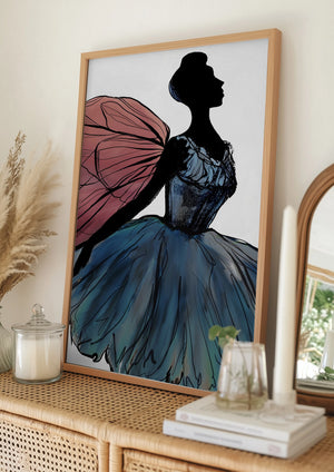 Tablou înramat „Winged Dancer” de Ruth Day