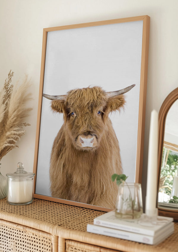 Tablou înramat „Baby Cow” de Kathrin Pienaar