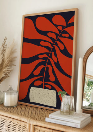 Tablou înramat „Lazy Plant #1” de Alisa Galitsyna