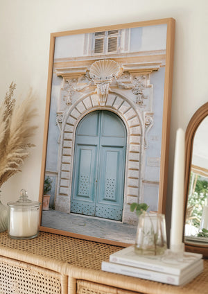 Tablou înramat „Blue tones of Rome - Italy travel photography” de Raisa Zwart