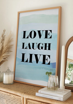 Tablou înramat „Live Joyfully Always” de Martina