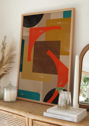 Tablou înramat „Geometric Melody” de THE MIUUS STUDIO