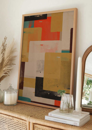 Tablou înramat „Layered Vibrance” de THE MIUUS STUDIO