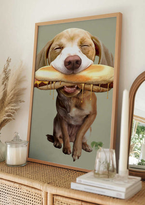 Tablou înramat „hotdog” de Adam Lawless