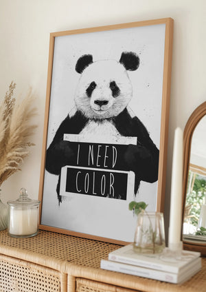 Tablou înramat „I need color” de Balazs Solti