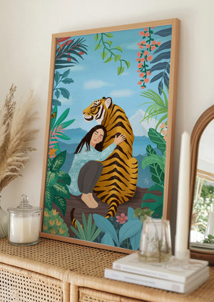 Tablou înramat „Tiger” de Petra Holíková